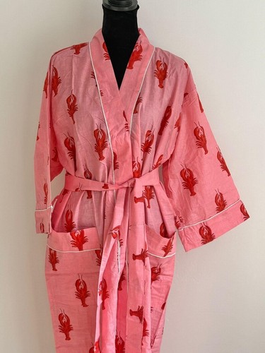 Coton kimono robe chambre - coton,