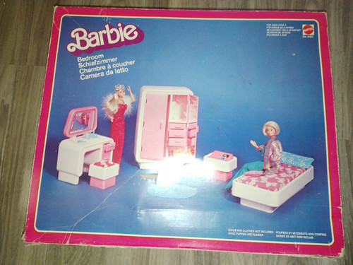Set barbie bedroom mattel - barbie,